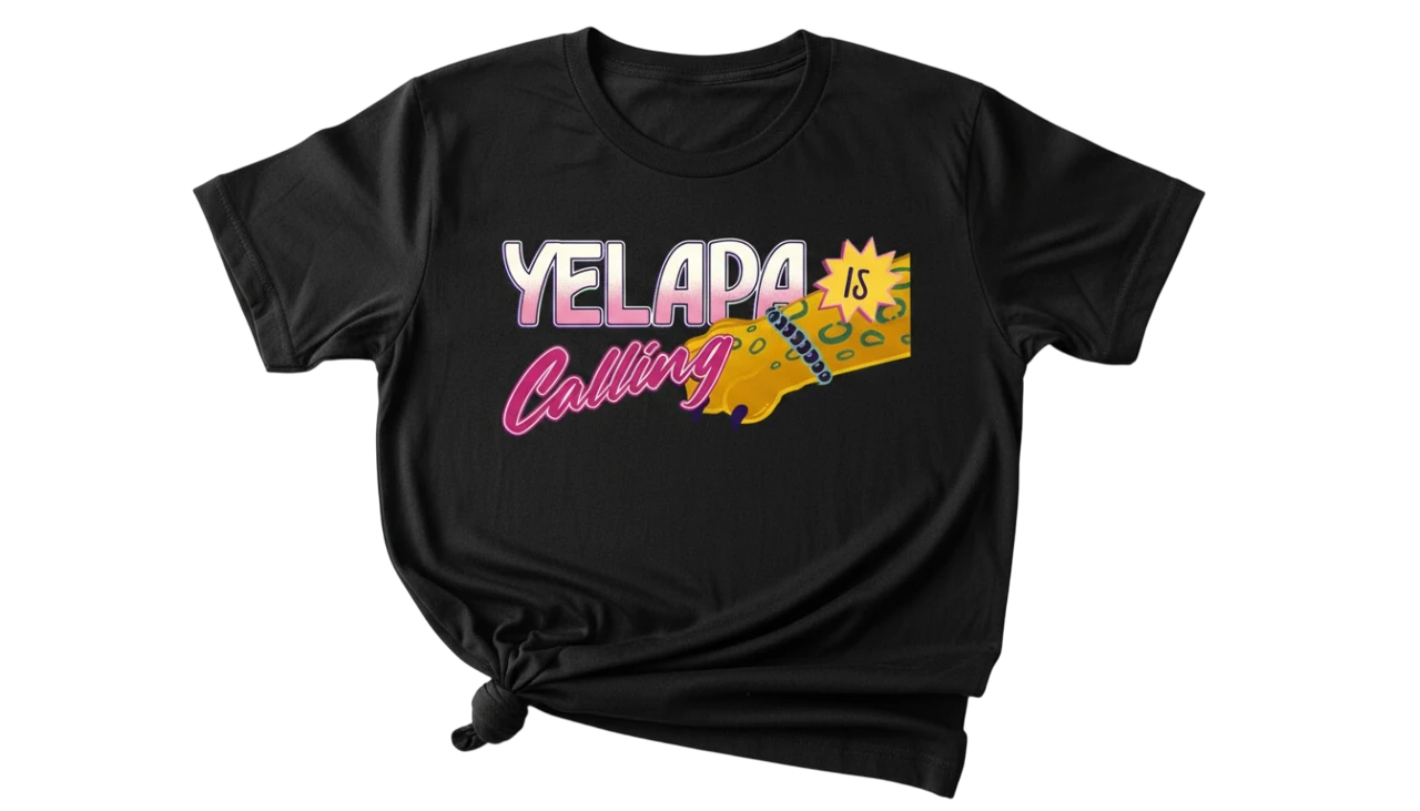 Playera negra Yelapa Calling